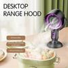 Portable Mini Range Hood Anion Smokes Removal Airs Purification Small Range Hood for Indoor BBQ RV Kitchens