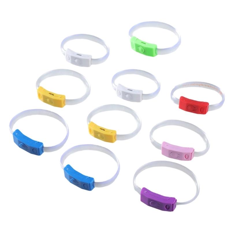 

12PCS LED Glowing Bracelets Enhances Your Party Experience With Bright Color For Kids And Adults 1