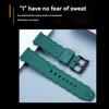 20mm 22mm FKM Rubber Watchband for Omega Panerai Tudor Tissot Seiko IWC Watch Rubber Wristband Waterproof Fluororubber Strap