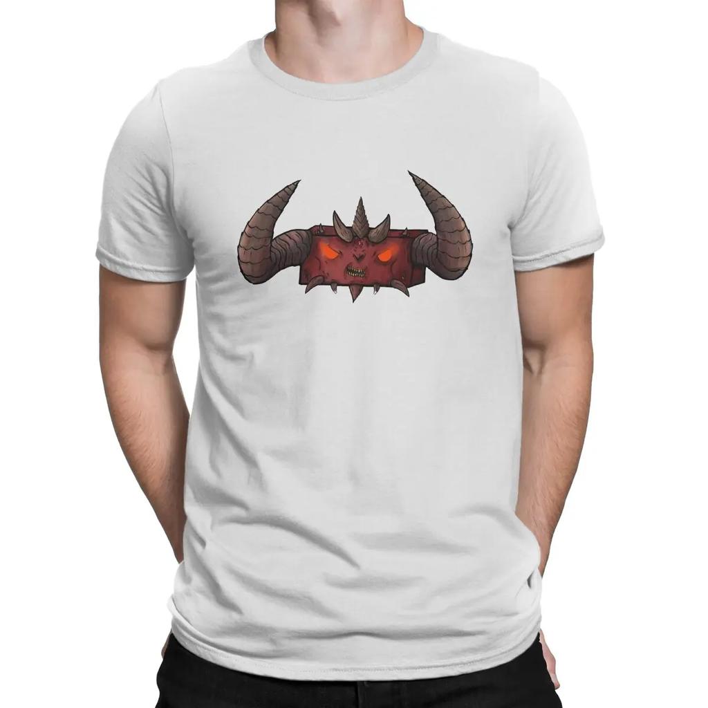 Cute Men T Shirts D-Diablo Vintage Tee Shirt Short Sleeve O Neck T-Shirt Pure Cotton Summer Clothing