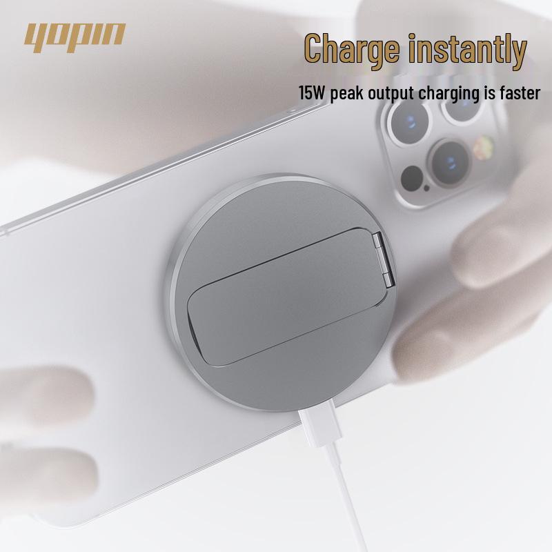 Certified 15W Magnetic Wireless Charger Stand for Apple MagSafe Fast Charging