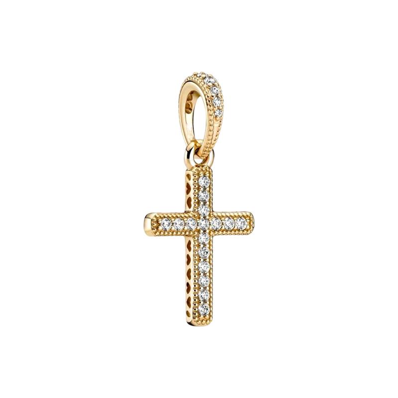 New Sparking Cross Angel Charm Bead Charms Dangle Authentic Snake Compatible With Copper Bracelets Necklaces Bead Charms Ideal For Diy Jewellery Women