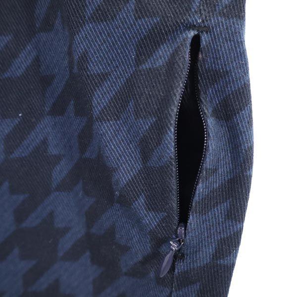 Pearly Gates Houndstooth Pattern Golf Pants 1 Navy System Women Used