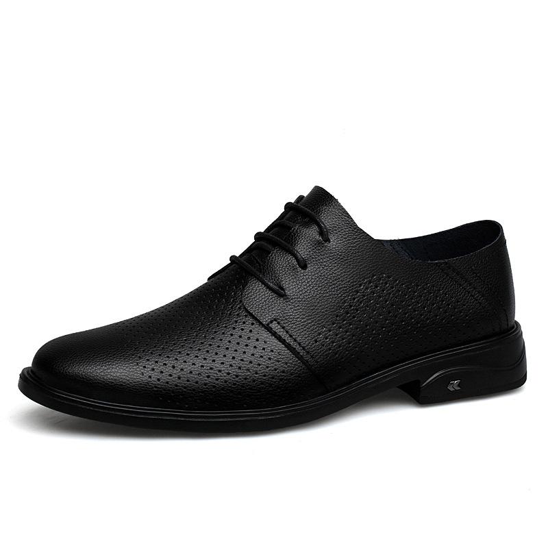 

Мужские кожаные деловые туфли с круглым носком, модельные кожаные туфли, дышащие повседневные мужские, трендовые, ленивые туфли-лодочки 47