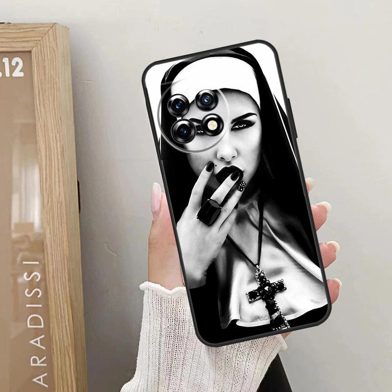 Jesus Nun Sister Case For OnePlus Nord 5 CE 3 4 Lite N20 N30 OnePlus 13T 13R 12R 10T 10R 10 11 12 13 15 Cover