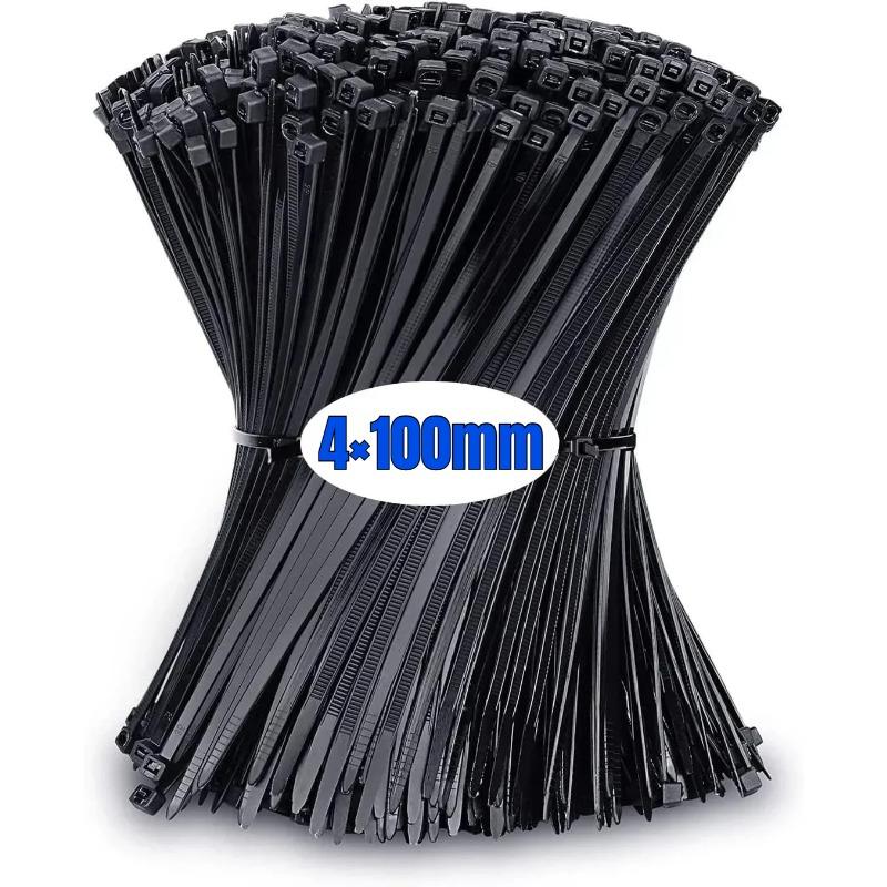 100Pcs plastic clamping collar rilsan Cable ties clamp greenhouse plastic clamps self-tightening plastic necklace belts
