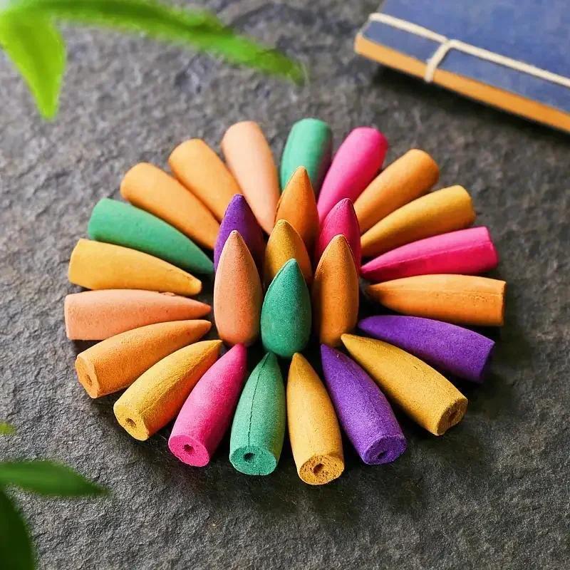 2025 Mixed Waterfall Smoke Backflow Natural Incense Incense Cone Lavender Multi-scented Suitatable for Places Tea Room Yoga Room