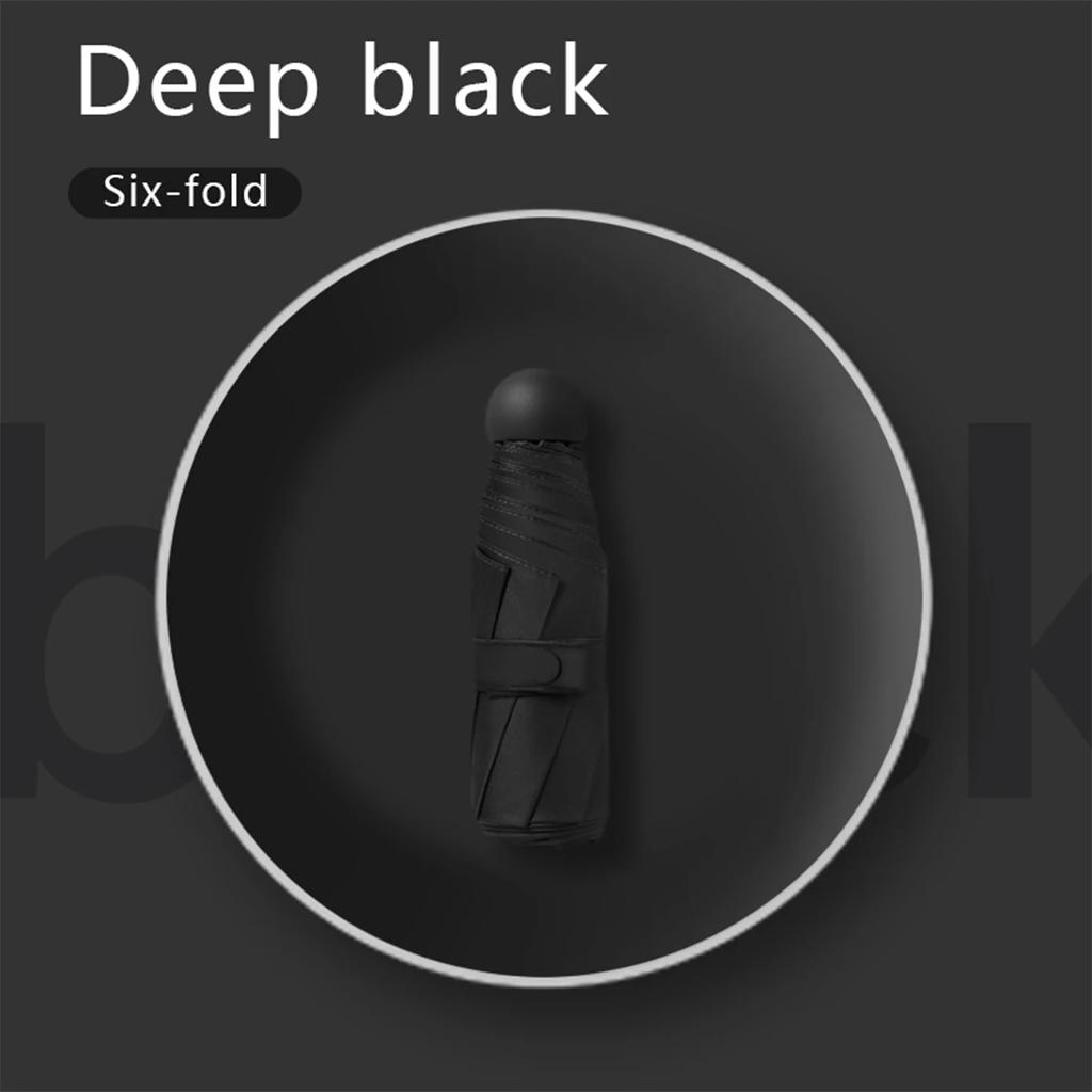 Ultraleichter, kompakter, tragbarer Kapsel-Regenschirm, UV-Schutz, Mini-5-fach-Regenschirm