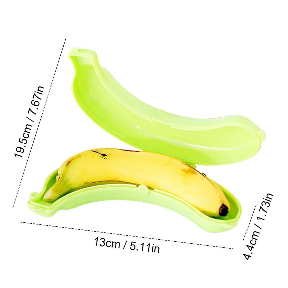 Banana Saver Case Reusable Anti-Squeezing Banana Shaped Food Carrier Pod Fruit Saver For Gym Outgoing Fishing Hiking Picnic