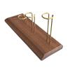 Italian Coffee Brewer Pot Drainage Rack Wooden Stand Stainless