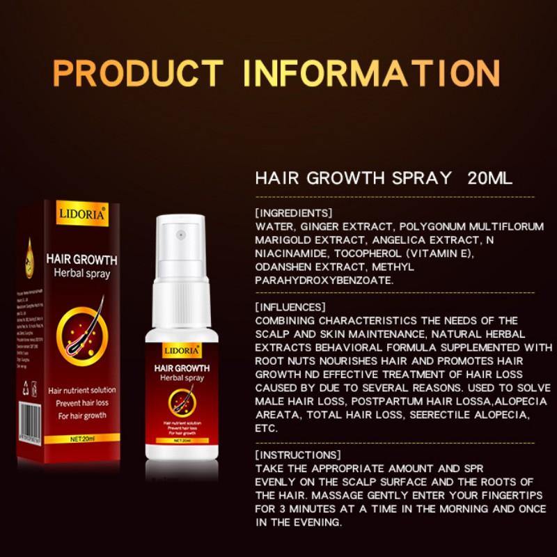20ML Hair Growth Ginger Spray Oriental Oilss Hair Nutrition / Hair Loss Treatment Treatment Oil Hair Tonic Hair Care Loss