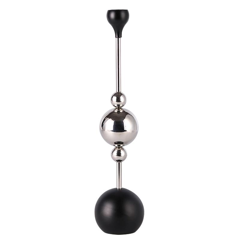 Light Luxury and High-end Metal Ball Aromatherapy Candle Holder Model Room Hotel Art Designer Decoration Solid Wood Ornaments