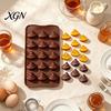 Funny Gag Gift Baking Mold Poop Chocolate Mold, 15 Cavity Silicone Tray, Non-stick Heat Food Grade Candy Tray Resistant Dessert for Fondant Jelly