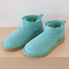 Classic Winter Women Ultra Mini Snow Boots Genuine Cowhide Leather Fur Slippers 2026 New Design Men Short Boot Flat Cotton Shoes