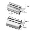Portable Toothpaste Squeezer Tube Manual Rolling Toothpaste Dispenser Stainless Steel Durable Cosmetic Rotate Dispenser