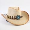 Popular European and American Western Cowboy Straw Hat Men's and Women's Fashion Shade Straw Hat Outdoor Western Cowboy Hat