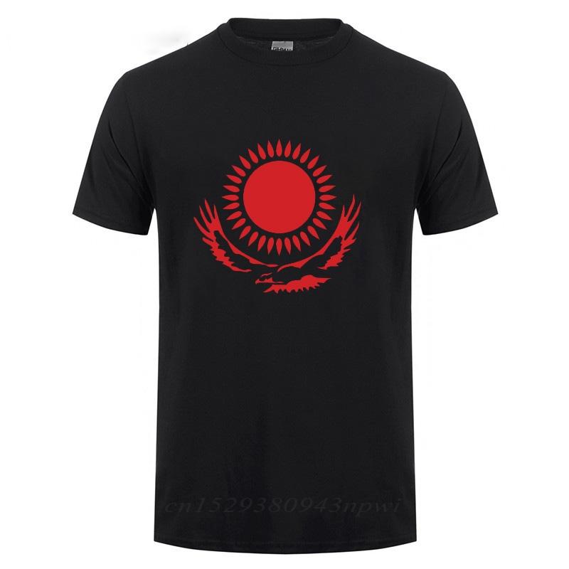Maglietta Cool Bandiera del Kazakistan Uomo Kazako Estate Manica Corta Girocollo Cotone Novità Divertente Casual Maglietta Maglietta Dropshipping
