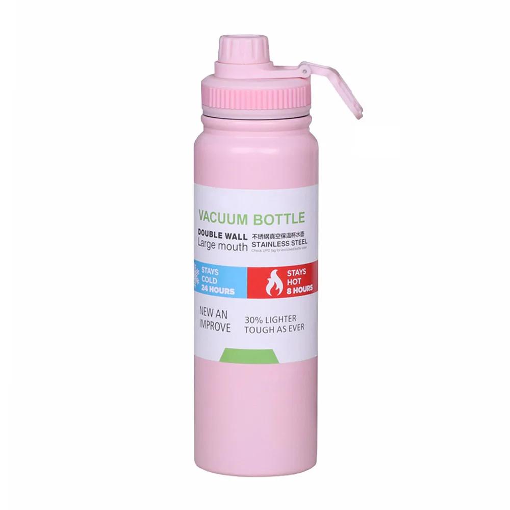 600/800/1000ML Portable Thermos Bottle 304 Stainless Steel Travel Mug Double Wall Vacuum Flask Insulated Tumbler Water Bottle