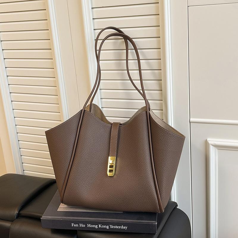 

Сумка-тоут женская Maillard большой вместимости летняя новая универсальная ретро на плечо сумка для поездок коричневый