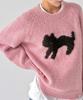 THE GREEN LAB Cat Jacquard Sweater [Pink]