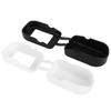 2Pcs Oximeter Cover Portable Silicone Fingertip Pulse Monitor Protector for Travel Home(Black White