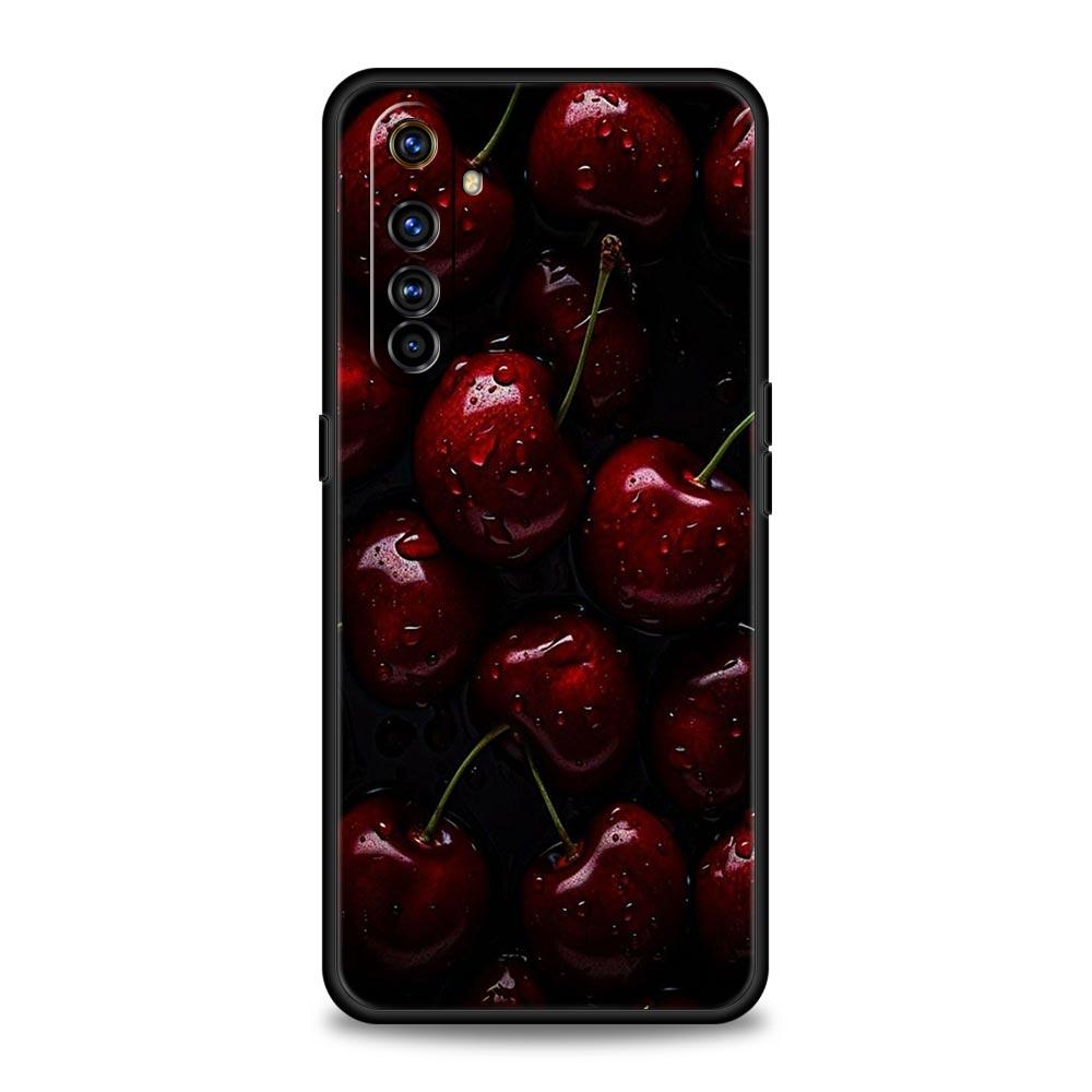 Red Cherry Phone Case For Realme 13 12 10 9 8 7 GT3 GT5 GT2 Pro Plus 5G C21 C25 C35 GT Neo 2 3 3T 5 Cover