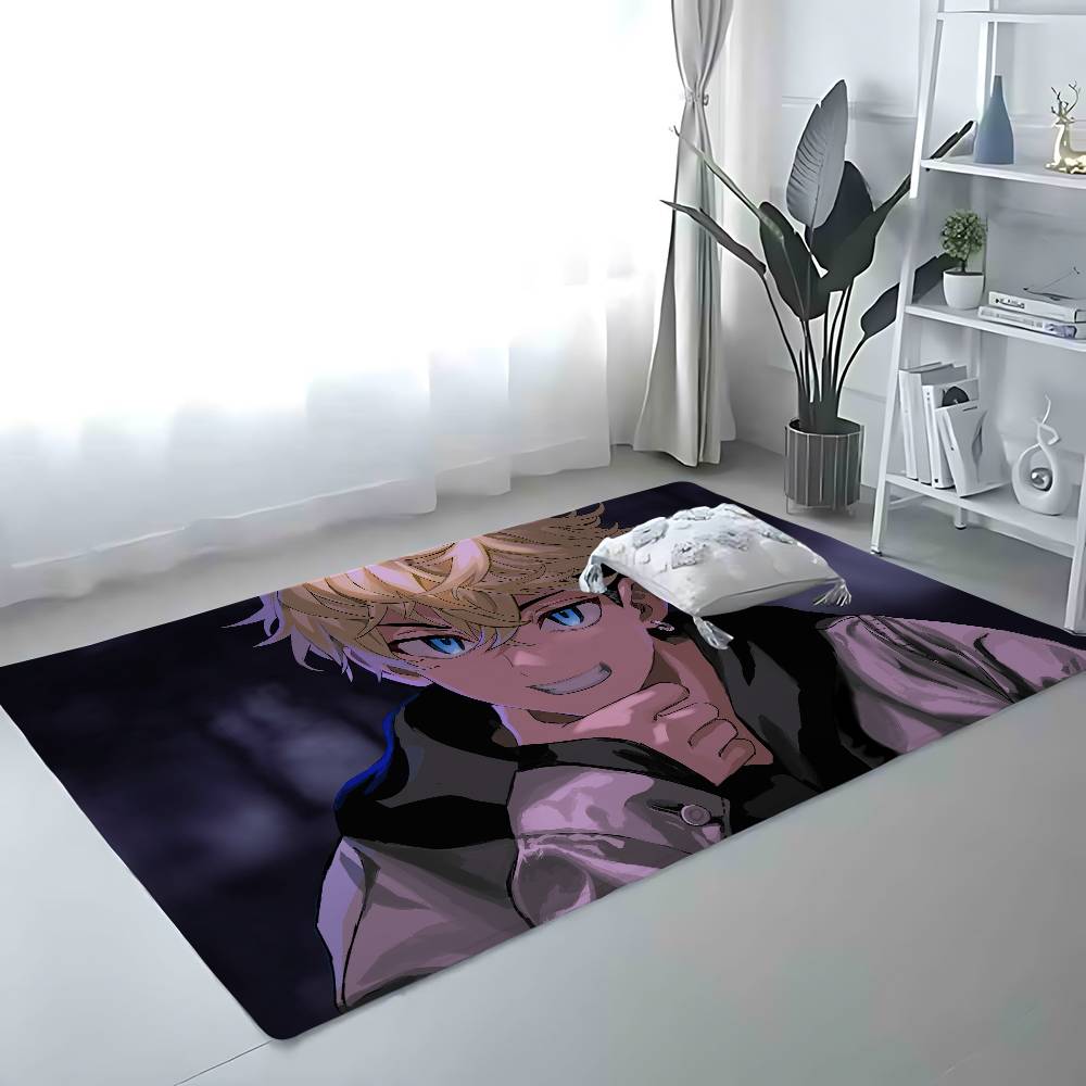 Anime T-Tokyo Revengers Floor Mat Bathroom Absorbent Mat Simple Door Dirt-resistant Mat Home Kitchen Mat Foot Mat Entry Mat