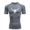Men's Sports T-shirt Training Compression Workout  Athletic Tees Gym Running Stretchy Moisture-Wicking Stretchy Fabric Comfortable Fitness Suit