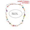 Trendy Bohemian Styles Multicolor Beads Choker Necklace Featuring Imitation Pearls Decoration for Women Wear
