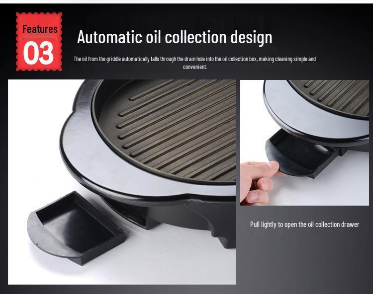 Popular Dual-Control Shabu-Shabu & Grill Electric Pan: Intelligent Temp Control, Multifunctional BBQ & Pot