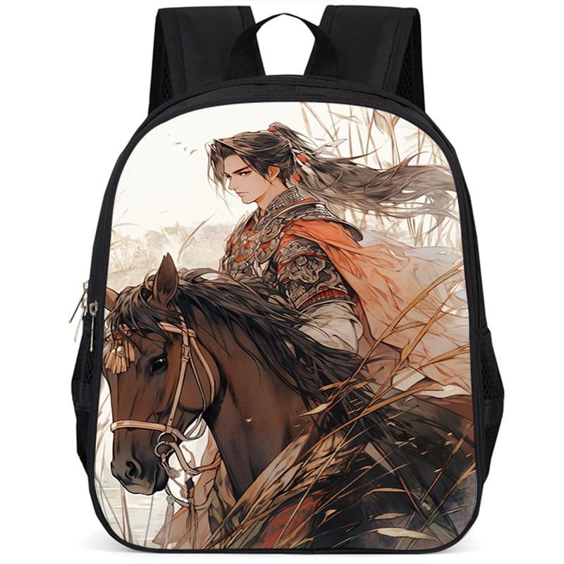 Durable Large Capacity 15-inch Oxford Cloth School Backpack For Kids Unisex