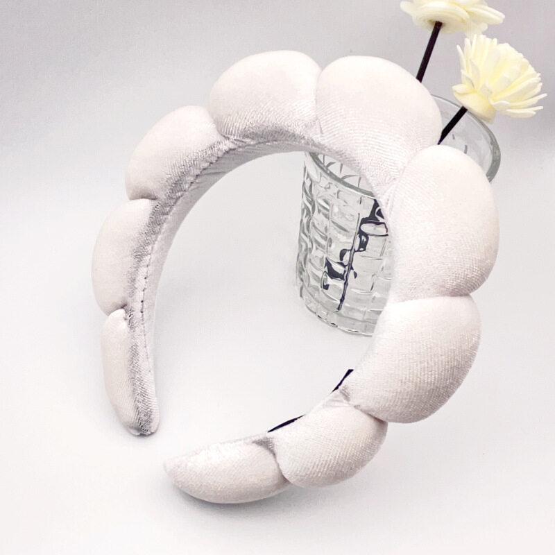 Bubble SpongeHair Band Fashion Women Skincare Makeup Shower Hair Hoop Puffy Hair Hoop Retro Hair Bands Soft Hairband Headwear