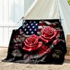 1pc flag pattern blanket, all season lightweight home office outdoor nap multifunctional blanket