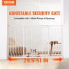 Baby Gate, 29.5"-53" Extra Wide, 30" High, Dog Gate for Stairs Doorways and House, Easy Step Walk Thru Auto Close Child Gate Pet Security Gate with