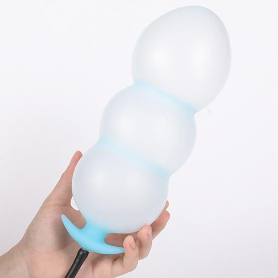 Anal Expander Helpful Excellent Stretchability Silicone Anal Stimulator Inflatable Anal Plug Butt Sex Stimulator Anal Stimulator