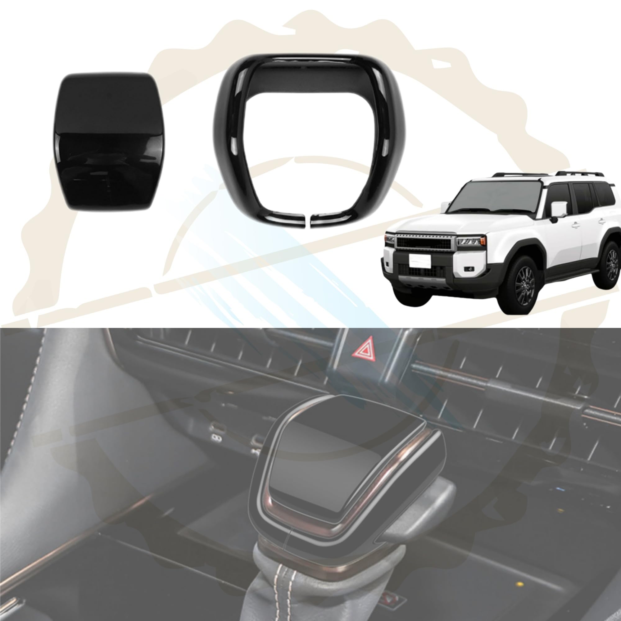 DodoxDIY Applicable New Land Cruiser 250 Land Cruiser LC250 TRJ250W 10 чёрный