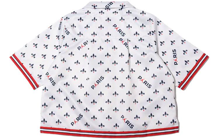 Jordan PSG Shirts Women's White Lapel Moderate Shirt DC0452-100