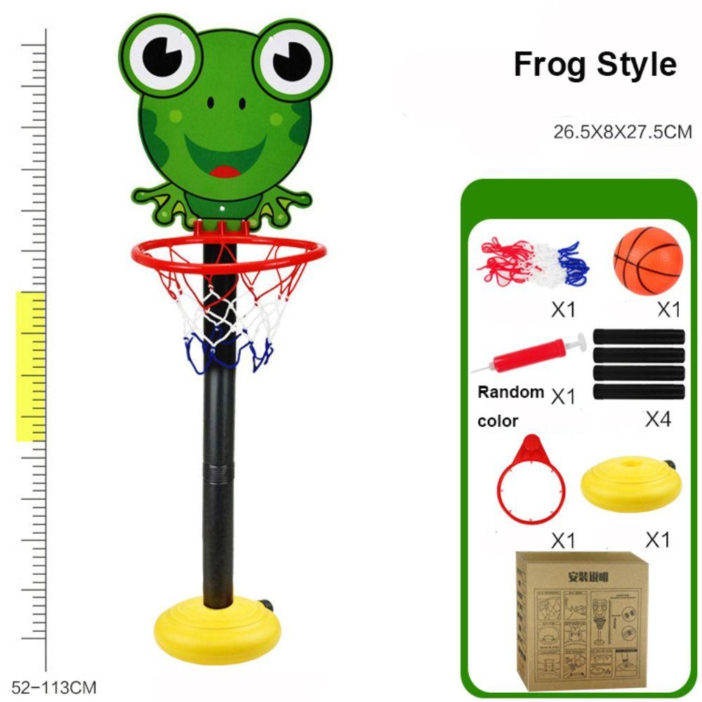 Adjustable 52-113Cm Toddler Cartoon Basketball Hoop Parent-Child Interactive Outdoor Indoor Ball Sport Backboard Rim Shoot