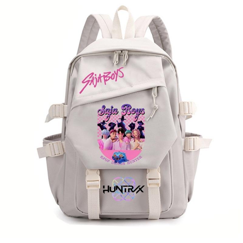 Large Capacity Schoolbag with Shoulder Strap; Student Three-piece Pencil Case Set