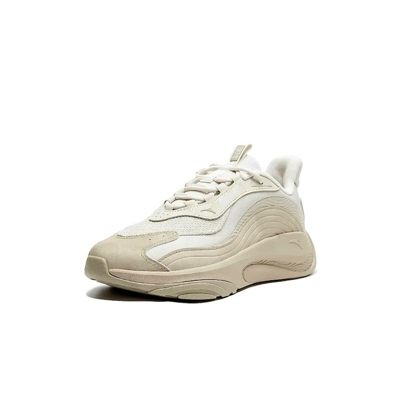 Anta Trendy Worship 4.0 Shock Absorbers Slip Resistant Low Top Casual Shoes Men's Light Khaki Sneakers