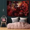Tokisaki Kurumi Cartoon Printed Large Wall Tapestry Art Science Fiction Room Home Decor Decor Blanket