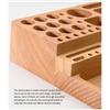 Beech Wood Handmade DIY Tool Rack For Printing Leather Carving Punching Diamond Tools Storage Box Leather Making Kit