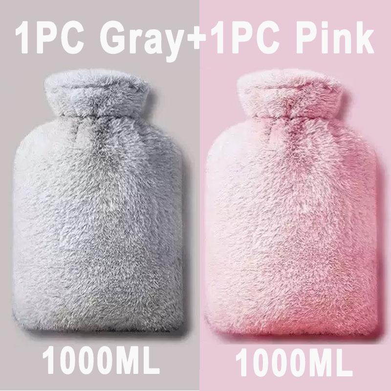 1000ML Soft Hand WarmerHot Removable Hot Water Bottles Bag Reusable For Girl Portable Hand Foot Warmer Cover Explosion-Proof