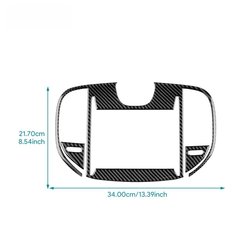 Real Soft Carbon Fiber Sticker For Chrysler 300 300C 2011 2012 2013 2014 LHD RHD Car Central Control Screen Panel Accessories.