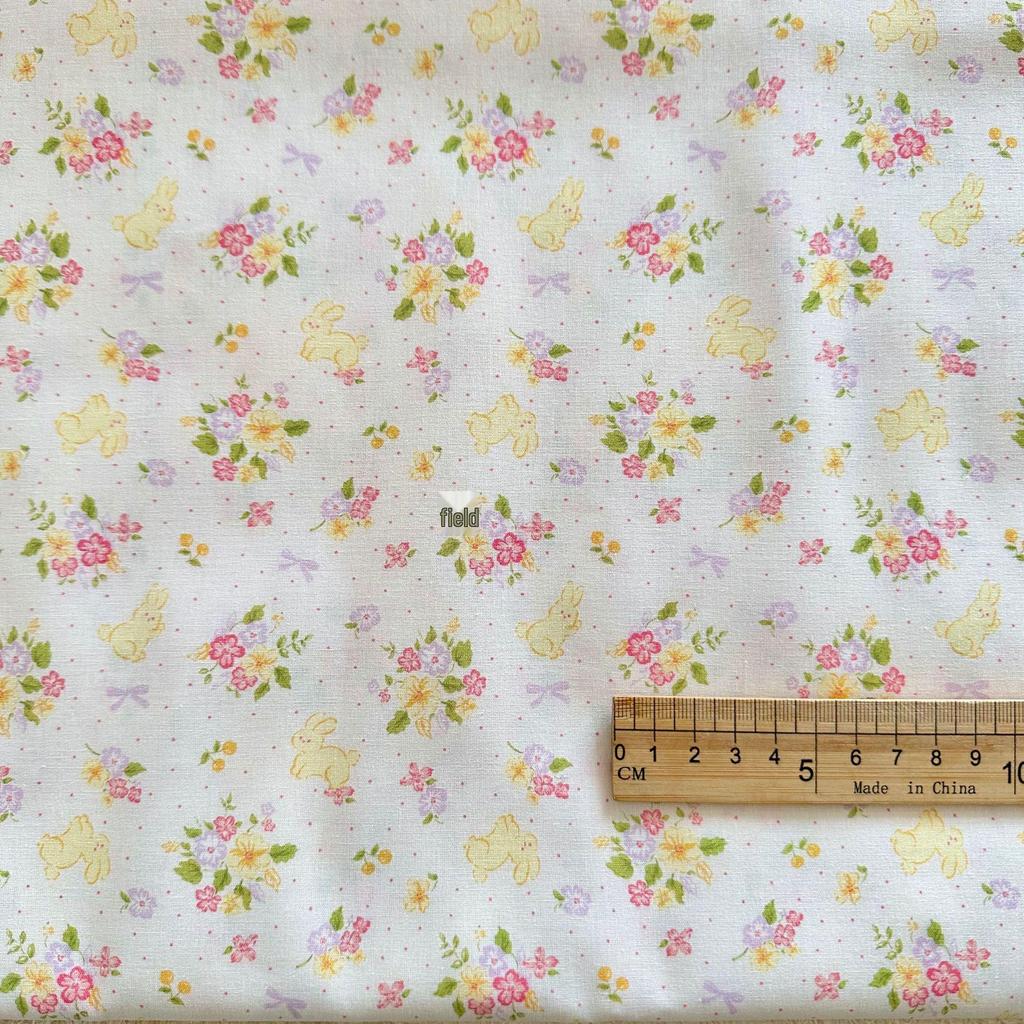 100% Cotton 40s Digital Korean Cartoon Fabric for Children's and Adult Clothing, Homewear, and Luggage