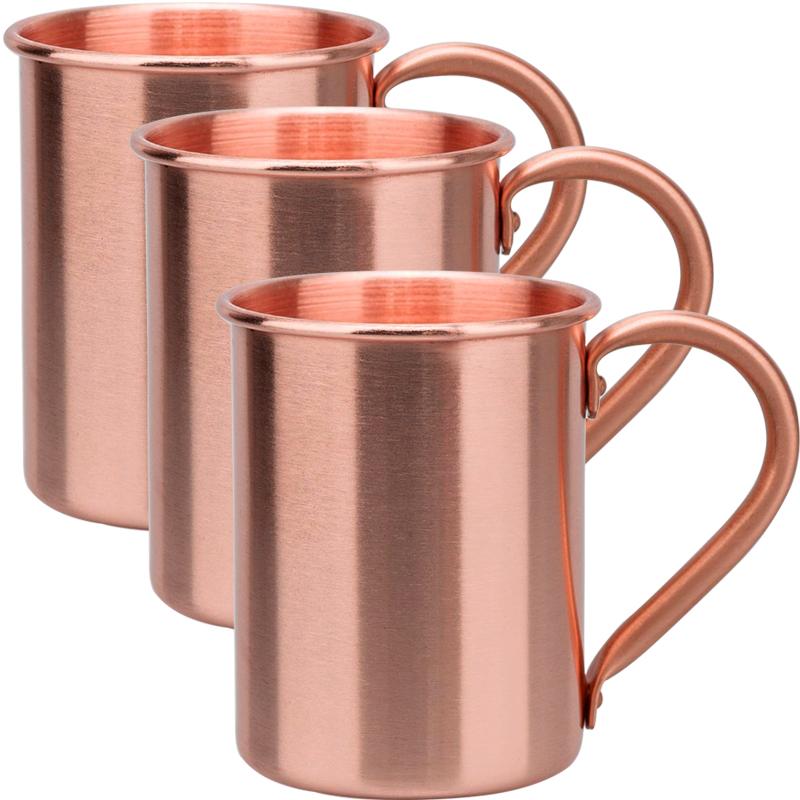 

100% 400Ml Copper Moscow Mule Mug 1/2/3/4Pcs Durable Coppery Beer Mugs Coffee Mug Milk Cup Pure Copper Bar Cup 400ml