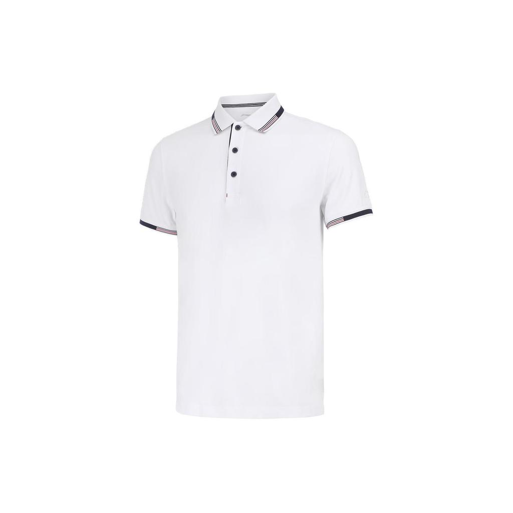 Li Ning Polo Shirt Men's Standard White APLS143-1