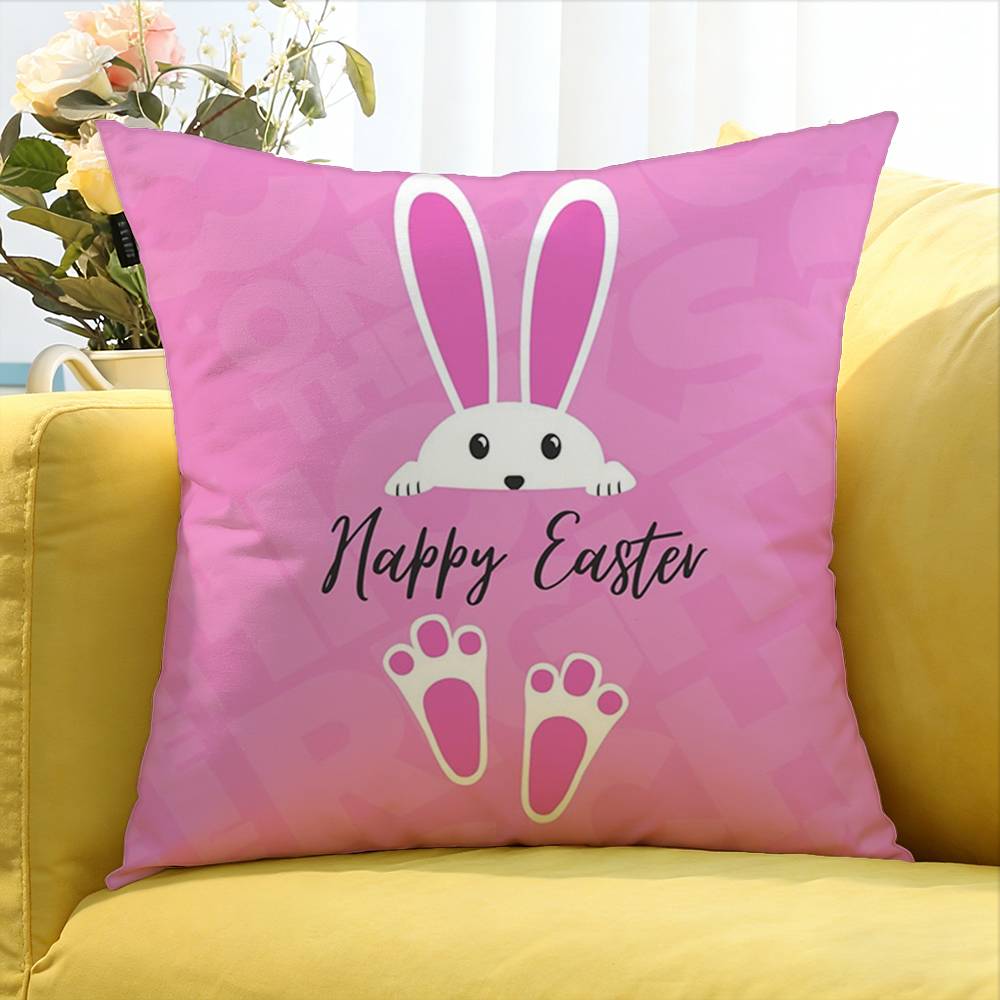 Happy Easter To You World Various Sizes Square Pillow Case For Car Home Bedchamber Decor