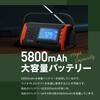 Geum Disaster Prevention Expert Supervised Disaster Prevention USB Hand Crank Solar LED Smartphone Earphone Jack SOS Portable Disaster Preparedness