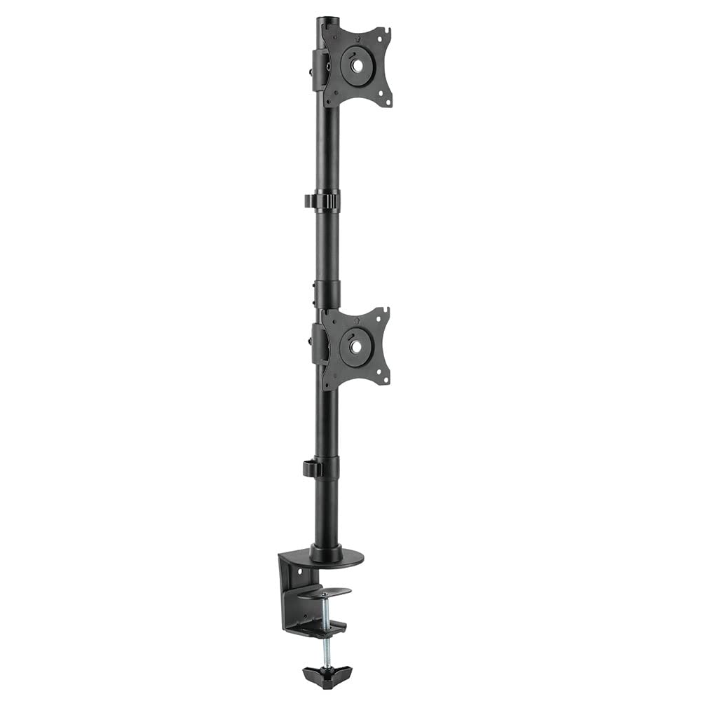 

Tabletop Monitor Arm STARPLATINUM LCD TV Monitor Stand Comfortable Work Monitor Arm NA720 Black For 2 Monitors чорний